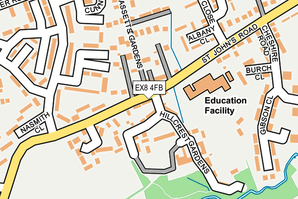 EX8 4FB map - OS OpenMap – Local (Ordnance Survey) EX8 4FB map - OS OpenMap – Local (Ordnance Survey)