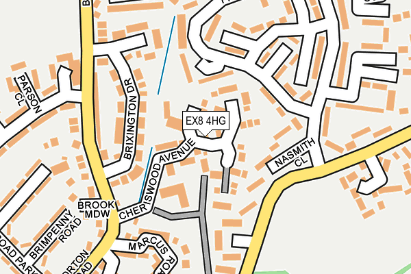 EX8 4HG map - OS OpenMap – Local (Ordnance Survey) EX8 4HG map - OS OpenMap – Local (Ordnance Survey)