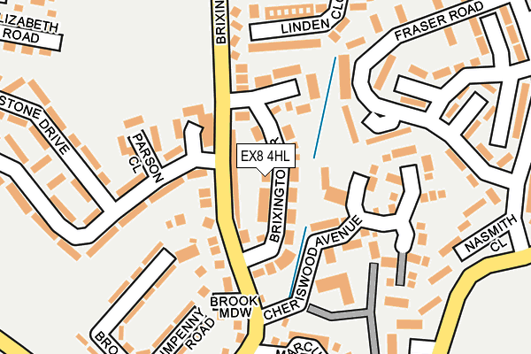 EX8 4HL map - OS OpenMap – Local (Ordnance Survey) EX8 4HL map - OS OpenMap – Local (Ordnance Survey)