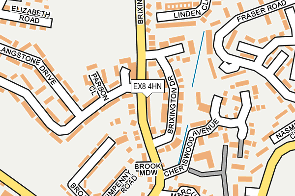 EX8 4HN map - OS OpenMap – Local (Ordnance Survey) EX8 4HN map - OS OpenMap – Local (Ordnance Survey)
