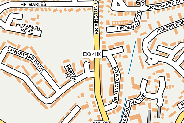 EX8 4HX map - OS OpenMap – Local (Ordnance Survey) EX8 4HX map - OS OpenMap – Local (Ordnance Survey)