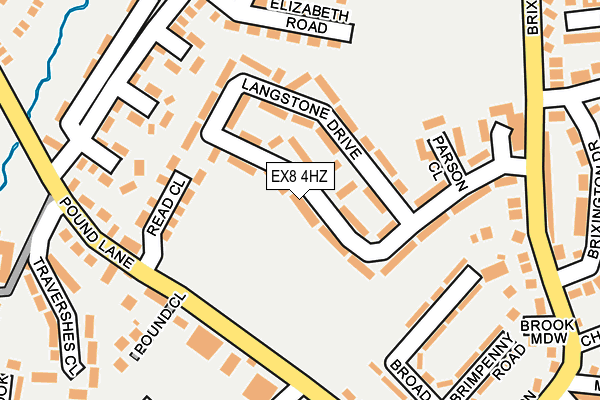 EX8 4HZ map - OS OpenMap – Local (Ordnance Survey) EX8 4HZ map - OS OpenMap – Local (Ordnance Survey)