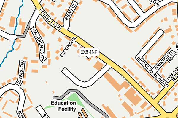 EX8 4NP map - OS OpenMap – Local (Ordnance Survey) EX8 4NP map - OS OpenMap – Local (Ordnance Survey)