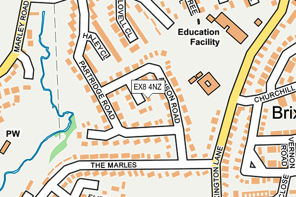 EX8 4NZ map - OS OpenMap – Local (Ordnance Survey) EX8 4NZ map - OS OpenMap – Local (Ordnance Survey)