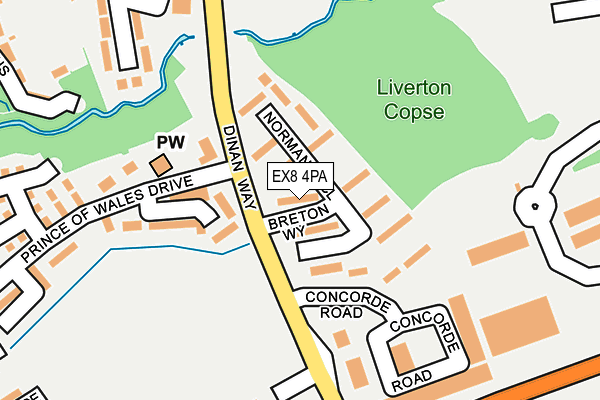 EX8 4PA map - OS OpenMap – Local (Ordnance Survey) EX8 4PA map - OS OpenMap – Local (Ordnance Survey)