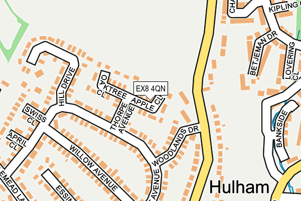 EX8 4QN map - OS OpenMap – Local (Ordnance Survey) EX8 4QN map - OS OpenMap – Local (Ordnance Survey)
