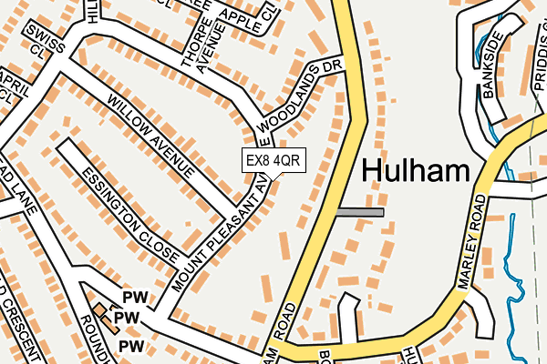 EX8 4QR map - OS OpenMap – Local (Ordnance Survey) EX8 4QR map - OS OpenMap – Local (Ordnance Survey)