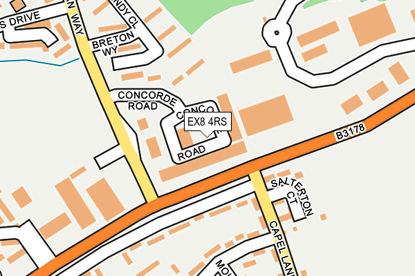 EX8 4RS map - OS OpenMap – Local (Ordnance Survey) EX8 4RS map - OS OpenMap – Local (Ordnance Survey)