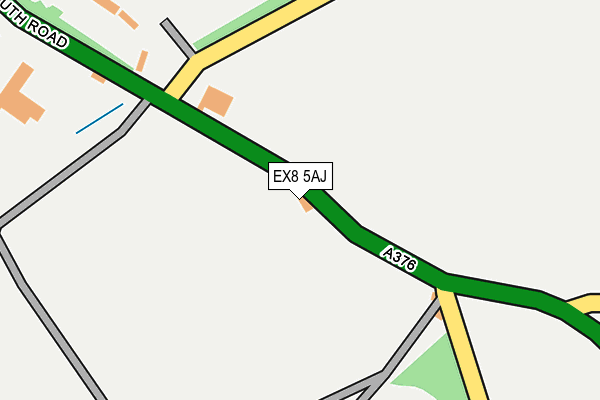 EX8 5AJ map - OS OpenMap – Local (Ordnance Survey) EX8 5AJ map - OS OpenMap – Local (Ordnance Survey)