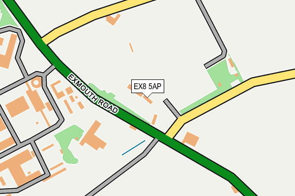 EX8 5AP map - OS OpenMap – Local (Ordnance Survey) EX8 5AP map - OS OpenMap – Local (Ordnance Survey)