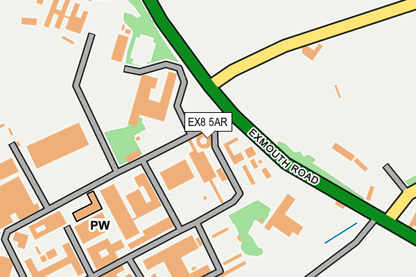 EX8 5AR map - OS OpenMap – Local (Ordnance Survey) EX8 5AR map - OS OpenMap – Local (Ordnance Survey)