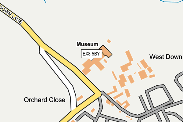 EX8 5BY map - OS OpenMap – Local (Ordnance Survey) EX8 5BY map - OS OpenMap – Local (Ordnance Survey)