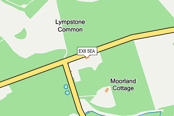 EX8 5EA map - OS OpenMap – Local (Ordnance Survey) EX8 5EA map - OS OpenMap – Local (Ordnance Survey)