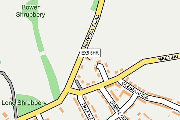 EX8 5HR map - OS OpenMap – Local (Ordnance Survey) EX8 5HR map - OS OpenMap – Local (Ordnance Survey)