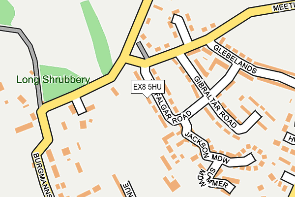 EX8 5HU map - OS OpenMap – Local (Ordnance Survey) EX8 5HU map - OS OpenMap – Local (Ordnance Survey)