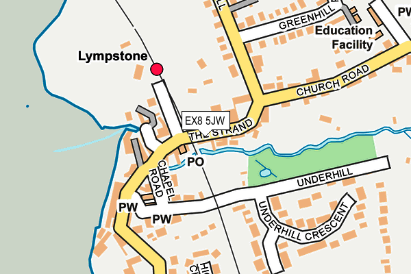 EX8 5JW map - OS OpenMap – Local (Ordnance Survey) EX8 5JW map - OS OpenMap – Local (Ordnance Survey)