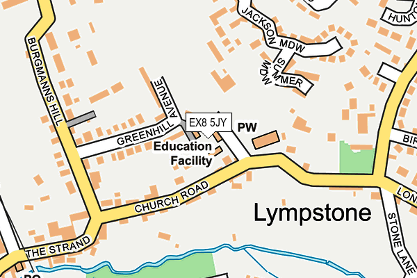 EX8 5JY map - OS OpenMap – Local (Ordnance Survey) EX8 5JY map - OS OpenMap – Local (Ordnance Survey)