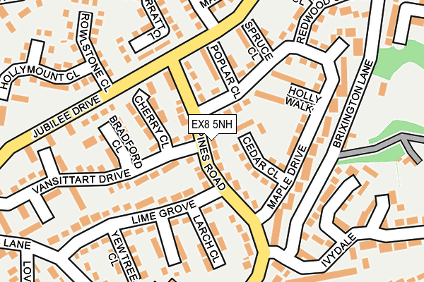 EX8 5NH map - OS OpenMap – Local (Ordnance Survey) EX8 5NH map - OS OpenMap – Local (Ordnance Survey)