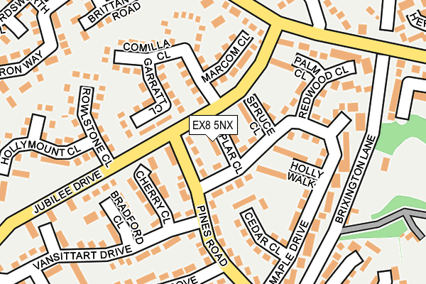 EX8 5NX map - OS OpenMap – Local (Ordnance Survey) EX8 5NX map - OS OpenMap – Local (Ordnance Survey)