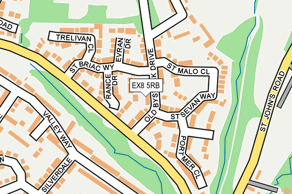 EX8 5RB map - OS OpenMap – Local (Ordnance Survey) EX8 5RB map - OS OpenMap – Local (Ordnance Survey)