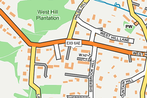 EX9 6AE map - OS OpenMap – Local (Ordnance Survey) EX9 6AE map - OS OpenMap – Local (Ordnance Survey)