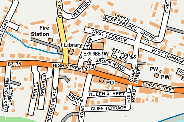 EX9 6BB map - OS OpenMap – Local (Ordnance Survey) EX9 6BB map - OS OpenMap – Local (Ordnance Survey)