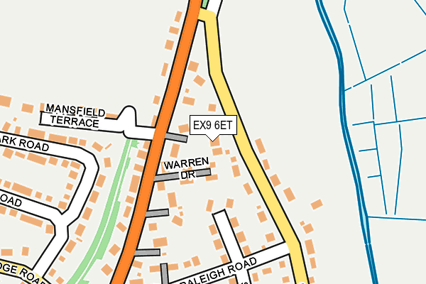 EX9 6ET map - OS OpenMap – Local (Ordnance Survey) EX9 6ET map - OS OpenMap – Local (Ordnance Survey)