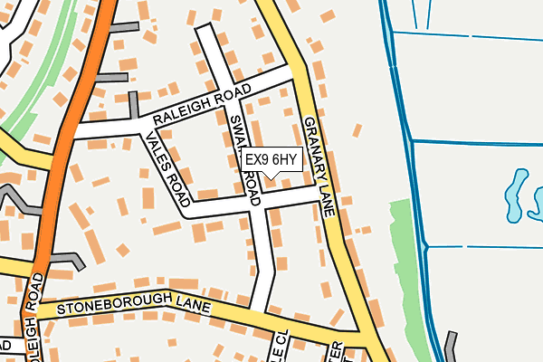 EX9 6HY map - OS OpenMap – Local (Ordnance Survey) EX9 6HY map - OS OpenMap – Local (Ordnance Survey)