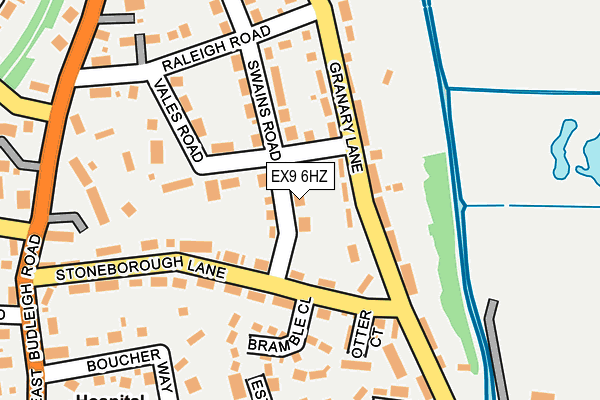 EX9 6HZ map - OS OpenMap – Local (Ordnance Survey) EX9 6HZ map - OS OpenMap – Local (Ordnance Survey)