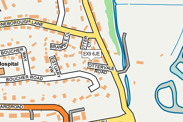 EX9 6JE map - OS OpenMap – Local (Ordnance Survey) EX9 6JE map - OS OpenMap – Local (Ordnance Survey)
