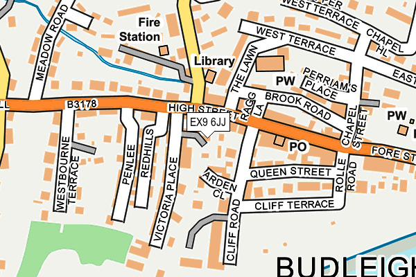 EX9 6JJ map - OS OpenMap – Local (Ordnance Survey) EX9 6JJ map - OS OpenMap – Local (Ordnance Survey)