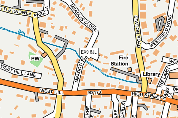 EX9 6JL map - OS OpenMap – Local (Ordnance Survey) EX9 6JL map - OS OpenMap – Local (Ordnance Survey)