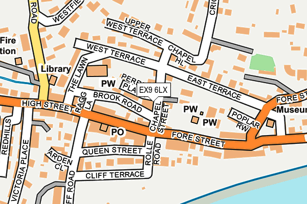EX9 6LX map - OS OpenMap – Local (Ordnance Survey) EX9 6LX map - OS OpenMap – Local (Ordnance Survey)