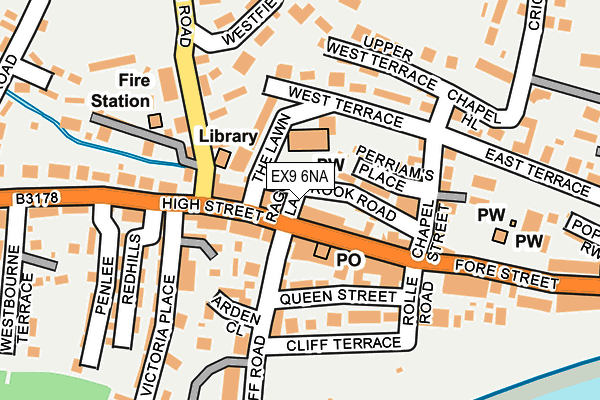 EX9 6NA map - OS OpenMap – Local (Ordnance Survey) EX9 6NA map - OS OpenMap – Local (Ordnance Survey)