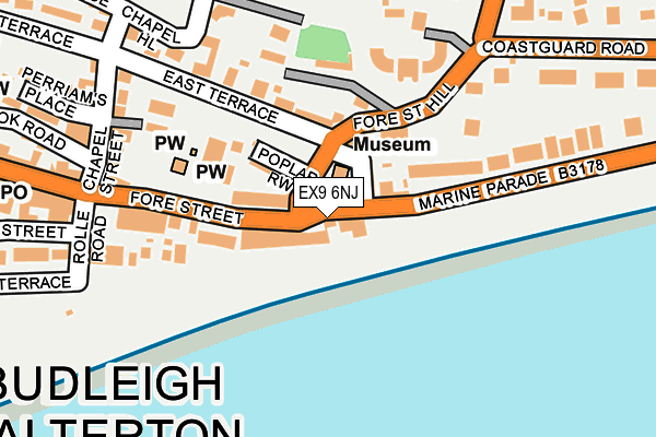 EX9 6NJ map - OS OpenMap – Local (Ordnance Survey) EX9 6NJ map - OS OpenMap – Local (Ordnance Survey)