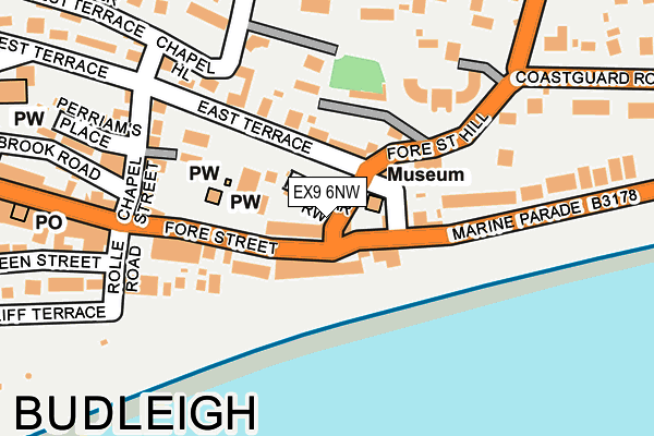EX9 6NW map - OS OpenMap – Local (Ordnance Survey) EX9 6NW map - OS OpenMap – Local (Ordnance Survey)