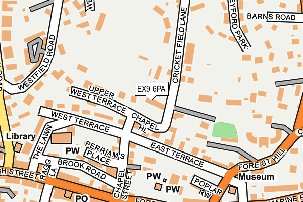 EX9 6PA map - OS OpenMap – Local (Ordnance Survey) EX9 6PA map - OS OpenMap – Local (Ordnance Survey)