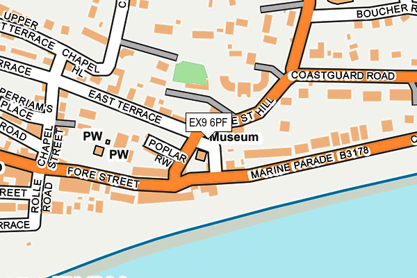 EX9 6PF map - OS OpenMap – Local (Ordnance Survey) EX9 6PF map - OS OpenMap – Local (Ordnance Survey)