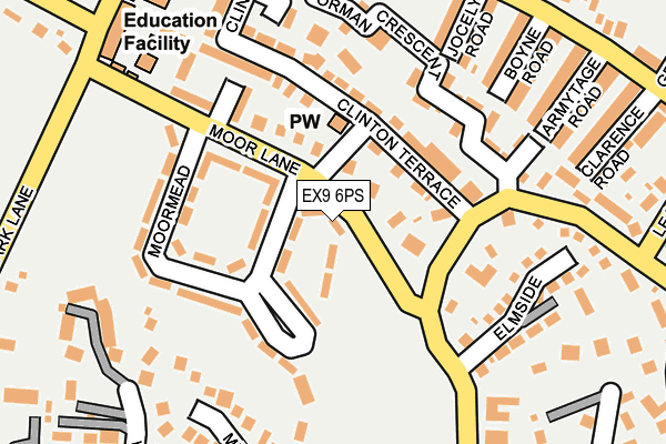 EX9 6PS map - OS OpenMap – Local (Ordnance Survey) EX9 6PS map - OS OpenMap – Local (Ordnance Survey)