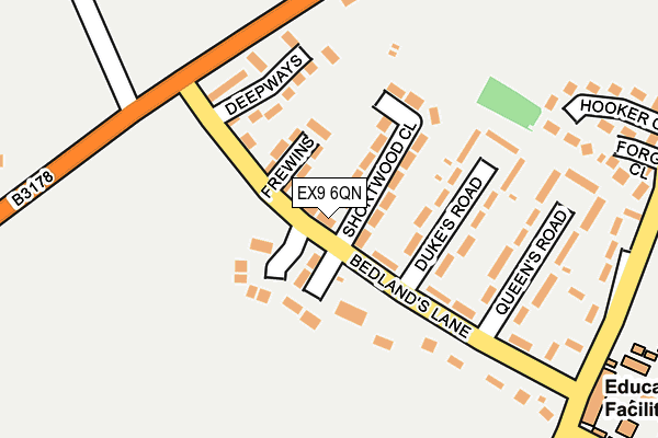 EX9 6QN map - OS OpenMap – Local (Ordnance Survey) EX9 6QN map - OS OpenMap – Local (Ordnance Survey)