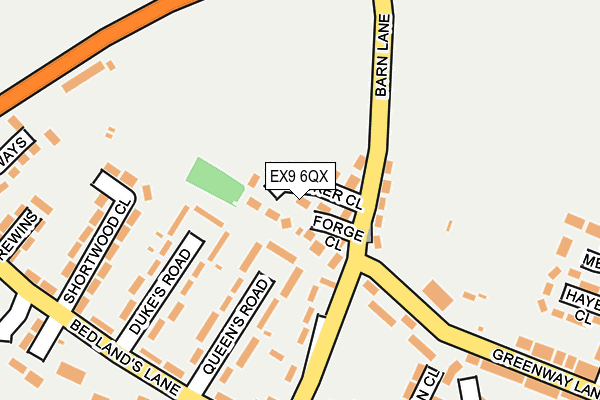 EX9 6QX map - OS OpenMap – Local (Ordnance Survey) EX9 6QX map - OS OpenMap – Local (Ordnance Survey)