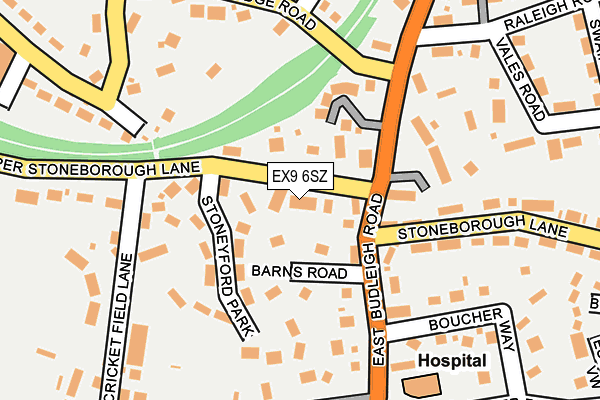 EX9 6SZ map - OS OpenMap – Local (Ordnance Survey) EX9 6SZ map - OS OpenMap – Local (Ordnance Survey)