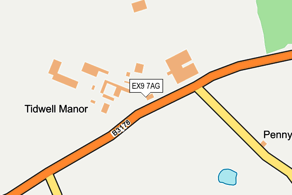 EX9 7AG map - OS OpenMap – Local (Ordnance Survey) EX9 7AG map - OS OpenMap – Local (Ordnance Survey)