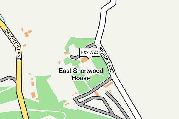 EX9 7AQ map - OS OpenMap – Local (Ordnance Survey) EX9 7AQ map - OS OpenMap – Local (Ordnance Survey)