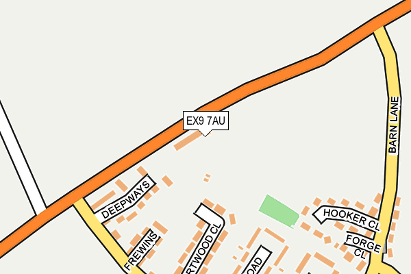 EX9 7AU map - OS OpenMap – Local (Ordnance Survey) EX9 7AU map - OS OpenMap – Local (Ordnance Survey)