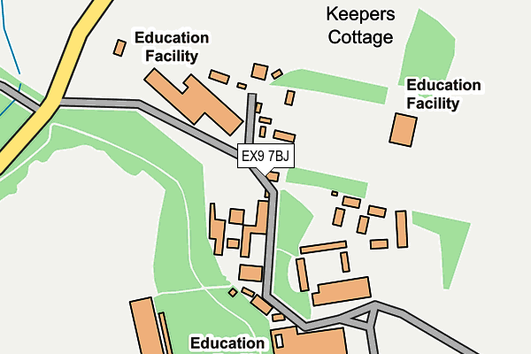 EX9 7BJ map - OS OpenMap – Local (Ordnance Survey) EX9 7BJ map - OS OpenMap – Local (Ordnance Survey)