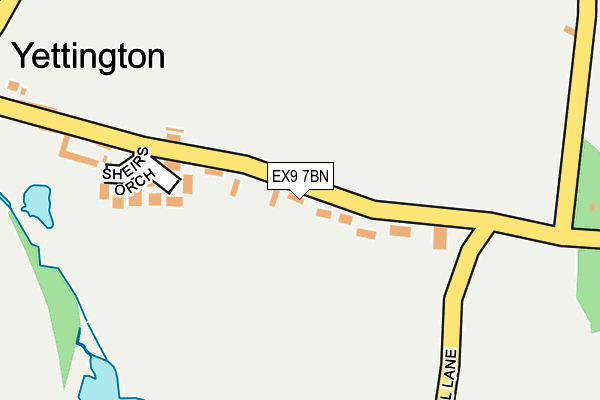 EX9 7BN map - OS OpenMap – Local (Ordnance Survey) EX9 7BN map - OS OpenMap – Local (Ordnance Survey)