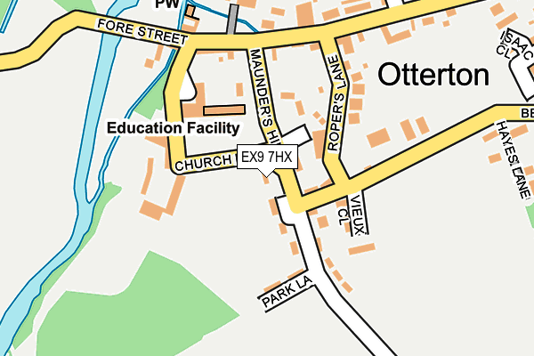EX9 7HX map - OS OpenMap – Local (Ordnance Survey) EX9 7HX map - OS OpenMap – Local (Ordnance Survey)