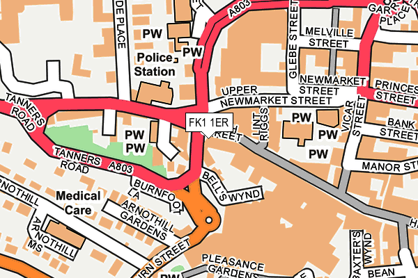 FK1 1ER map - OS OpenMap – Local (Ordnance Survey) FK1 1ER map - OS OpenMap – Local (Ordnance Survey)