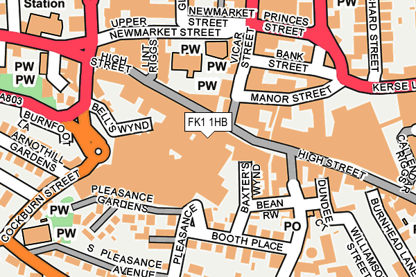FK1 1HB map - OS OpenMap – Local (Ordnance Survey) FK1 1HB map - OS OpenMap – Local (Ordnance Survey)